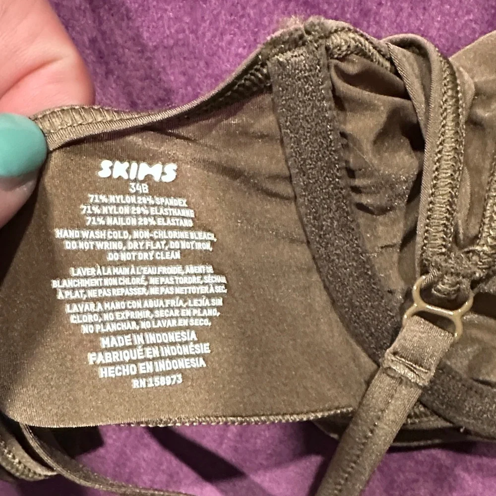 *SKIMS* Oxide Jelly Sheer Intimates Smooth Underwire Scoop Bra NWT Size 34B - Picture 9 of 9